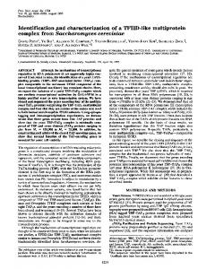 complex from Saccharomyces cerevisiae