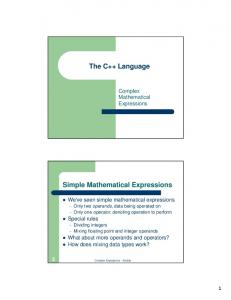 Complex Mathematical Expressions