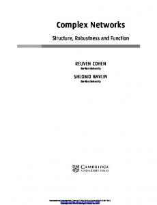 Complex Networks - Semantic Scholar