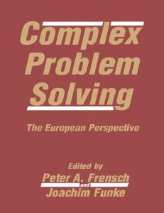 Complex Problem Solving: The European Perspective