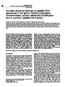 Complex structural features of satellite DNA sequences in the ... - Nature