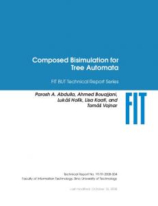 Composed Bisimulation for Tree Automata - VUT FIT