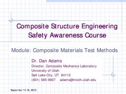 Composite Materials Test Methods