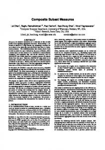 Composite Subset Measures - Wisc