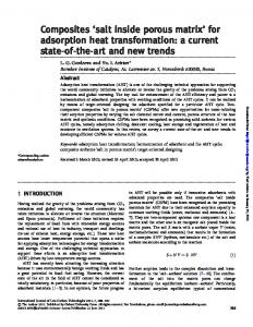 Composites 'salt inside porous matrix'