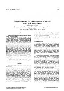 Composition and oil characteristics of apricot, peach and cherry kernel