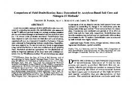 Composition of Field Denitrification Rates Determined ... - naldc - USDA