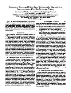 Compressed Sensing and Defect-Based Dictionaries for ...