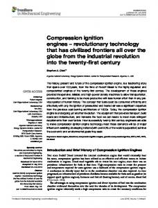 Compression ignition engines