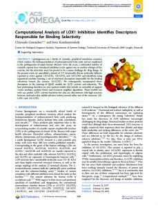 Computational Analysis of LOX1 Inhibition ... - ACS Publications