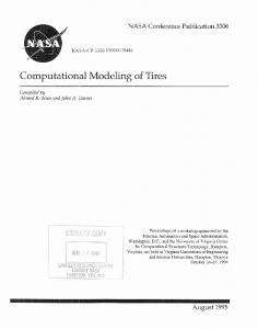 Computational Modeling of Tires