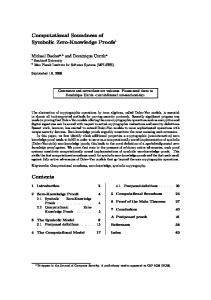 Computational Soundness of Symbolic Zero-Knowledge Proofs