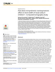 Computed tomography study - PLOS