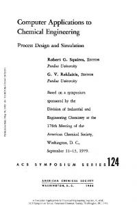 Computer Applications to Chemical Engineering