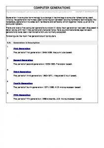 Computer Generations - Tutorials Point