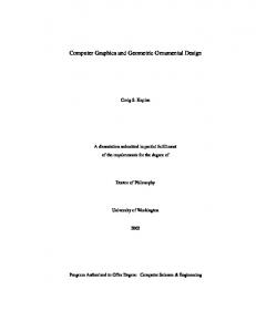 Computer Graphics and Geometric Ornamental Design