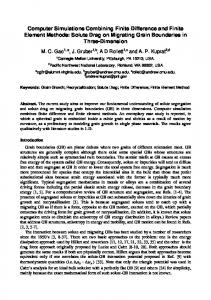 Computer Simulations Combining Finite Difference and Finite Element ...