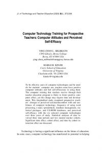 Computer Technology Training for Prospective ... - LearnTechLib