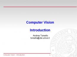 Computer Vision Introduction