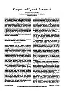 Computerized Dynamic Assessment - iNEER