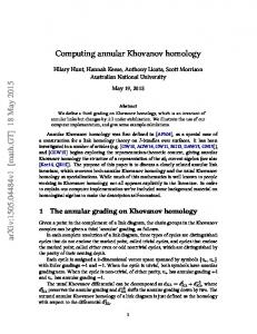 Computing annular Khovanov homology arXiv:1505.04484v1 [math.GT]