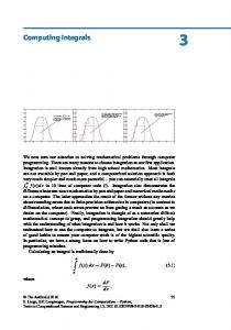 Computing Integrals - Springer Link