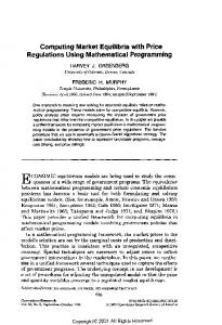 Computing Market Equilibria with Price Regulations Using ...