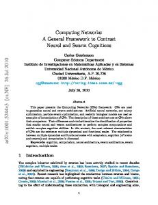 Computing Networks - Semantic Scholar