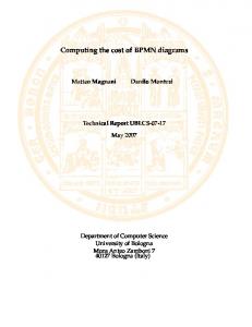 Computing the cost of BPMN diagrams