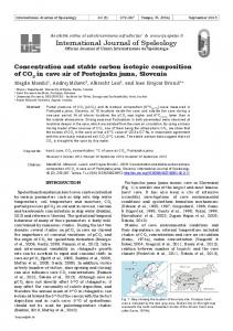 Concentration and stable carbon isotopic ... - Scholar Commons