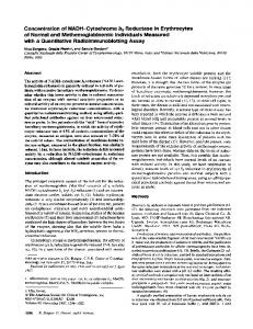 Concentration of NADH-Cytochrome b5 ... - Semantic Scholar