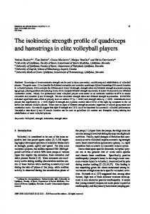 Concentric and eccentric strength profile of quadriceps and ...