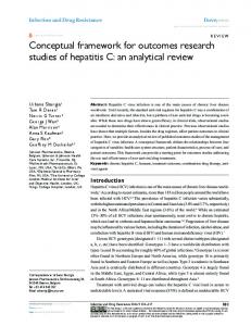 Conceptual framework for outcomes research ... - Semantic Scholar