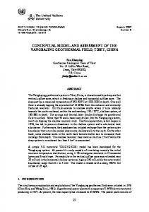 conceptual model and assessment of the yangbajing geothermal field ...