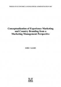 Conceptualization of Experience Marketing and