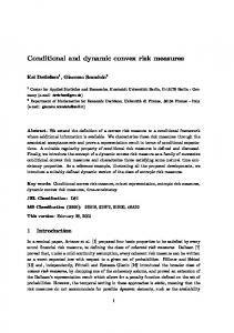 Conditional and dynamic convex risk measures