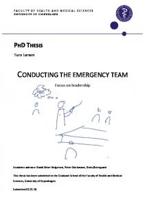 conducting the emergency team