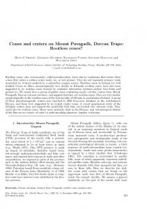 Cones and craters on Mount Pavagadh, Deccan Traps: Rootless cones?