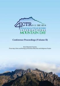 Conference Proceedings (Volume II)