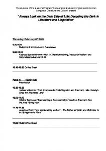 conference program