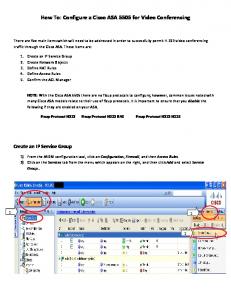 Configure Cisco ASA 5505 - Polycom