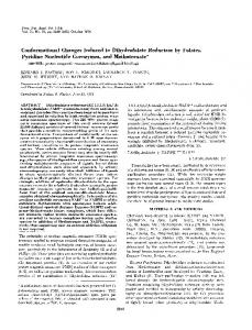 Conformational Changes Induced in Dihydrofolate Reductase by ...