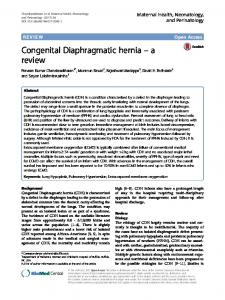 Congenital Diaphragmatic hernia-a