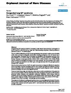 Congenital long QT syndrome