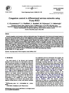 Congestion control in differentiated services ... - Semantic Scholar