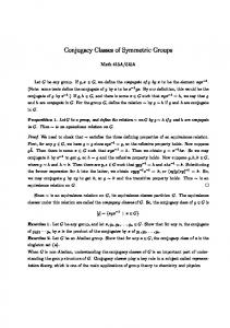 Conjugacy Classes of Symmetric Groups