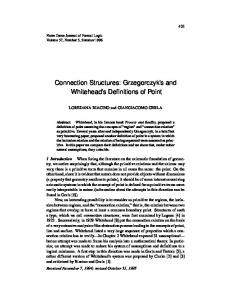 Connection Structures - Project Euclid