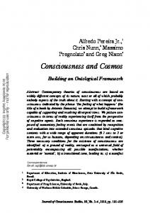 Consciousness and Cosmos - PhilArchive