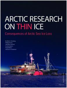 Consequences of Arctic Sea Ice Loss