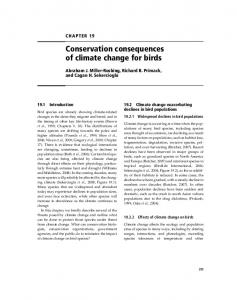 Conservation consequences of climate change for birds